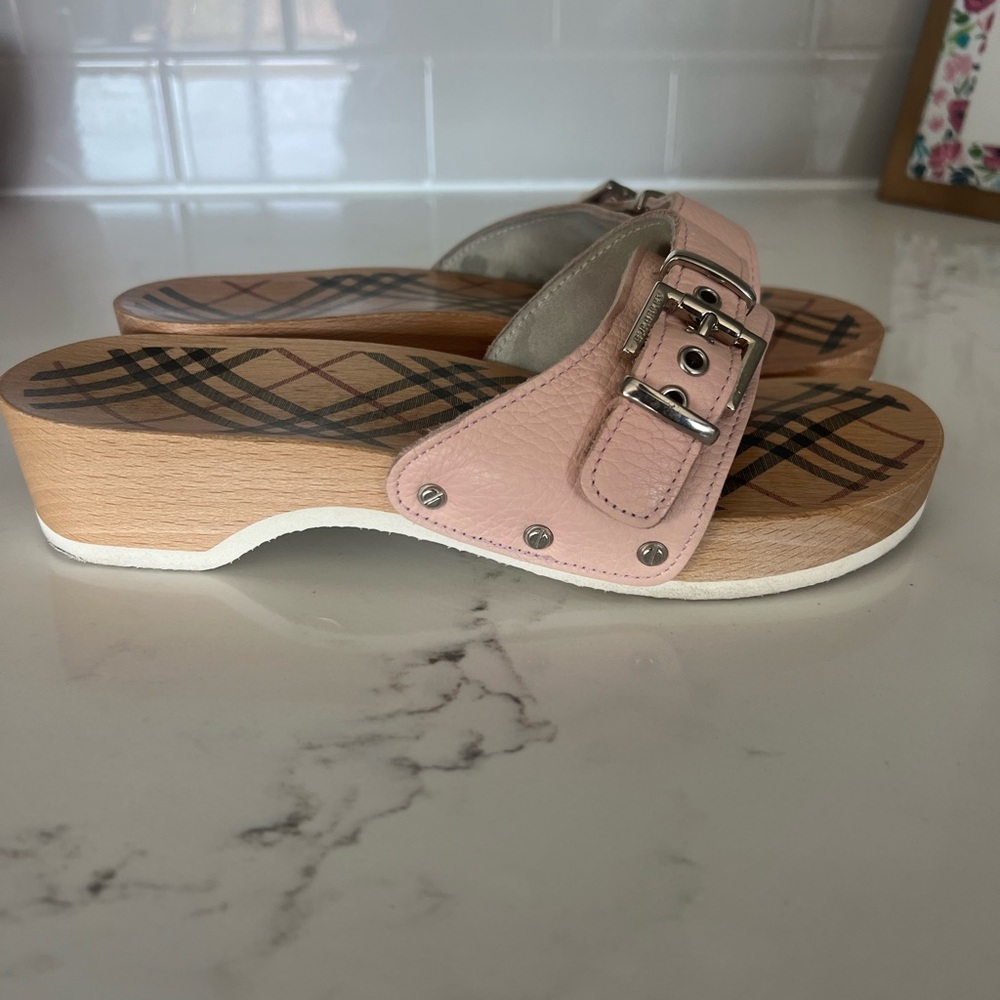 Burberry Brigette Pink Mule sandals 38